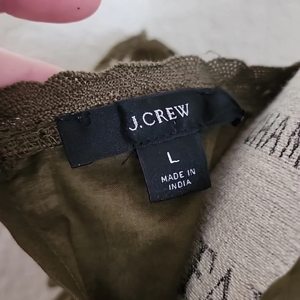 J Crew Eyelet Ruffle Front Tank - Picture 9 of 9